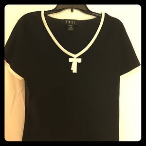 Black and White Cropped Top
